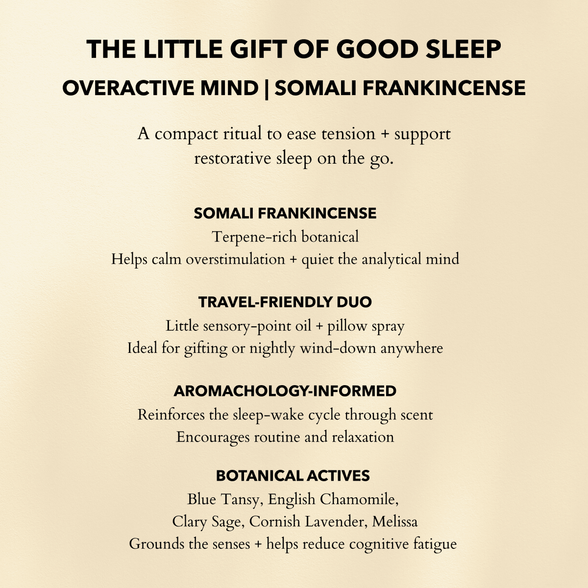 The Little Gift of Good Sleep - Frankincense - Herbalshire Handmade Herbal Products