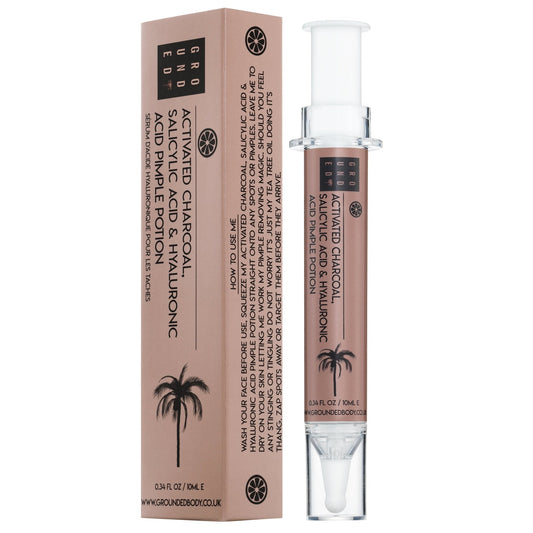 The Pimple Potion With Activated Charcoal, Salicylic Acid and Hyaluronic Acid - For a spot free complextion - Herbalshire Handmade Herbal Products
