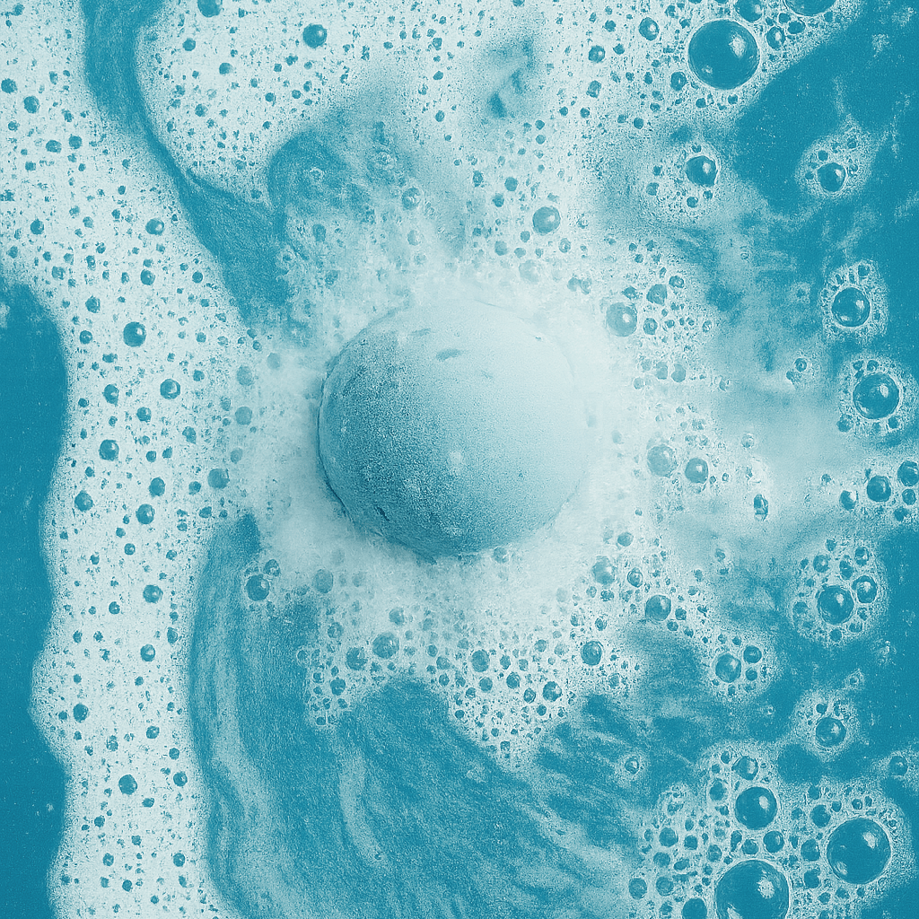 Time to Relax - Vintage Floral Lavender Bath Bomb - Herbalshire Handmade Herbal Products
