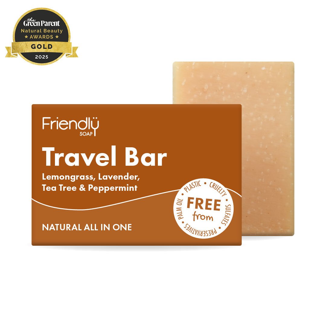 Travel Bar - Lemongrass, Lavender, Tea Tree & Peppermint - Herbalshire Handmade Herbal Products