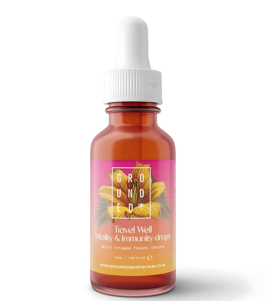 Travel Well Vitality Drops – Liquid Multivitamin for Energy, Immunity & Glow – 30ml - Herbalshire Handmade Herbal Products