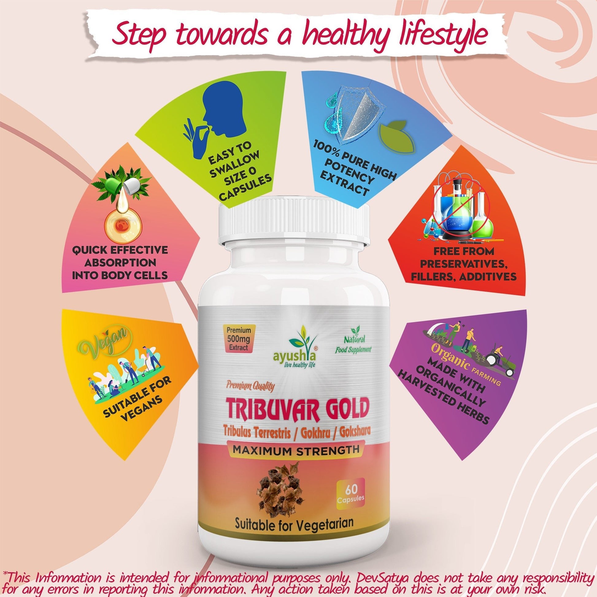 Tribulus Terrestris Extract Capsules - Herbalshire Handmade Herbal Products