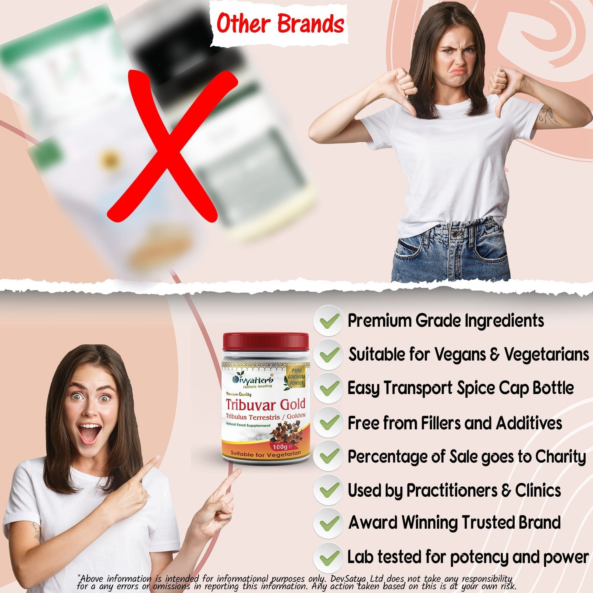 Tribulus Terrestris Powder - Herbalshire Handmade Herbal Products