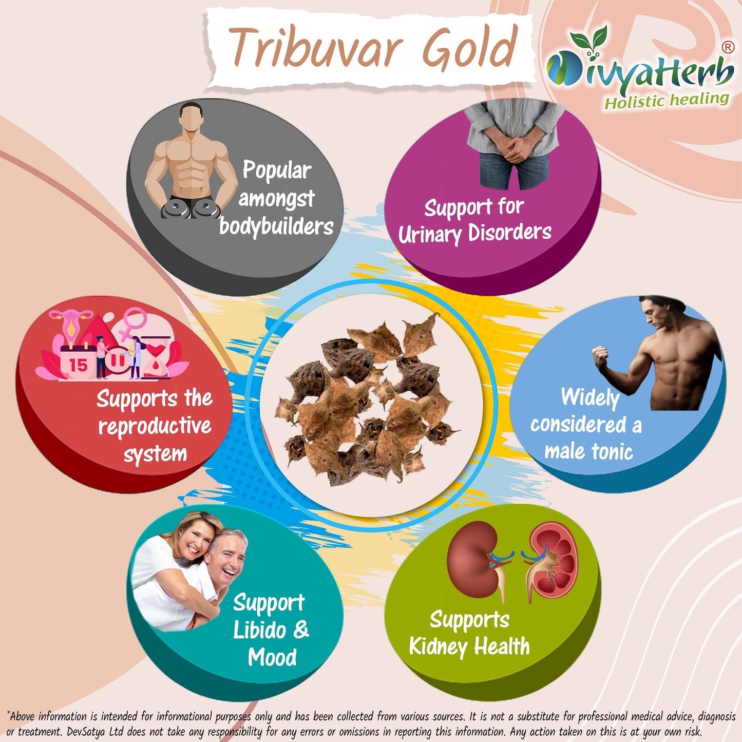 Tribulus Terrestris Powder - Herbalshire Handmade Herbal Products