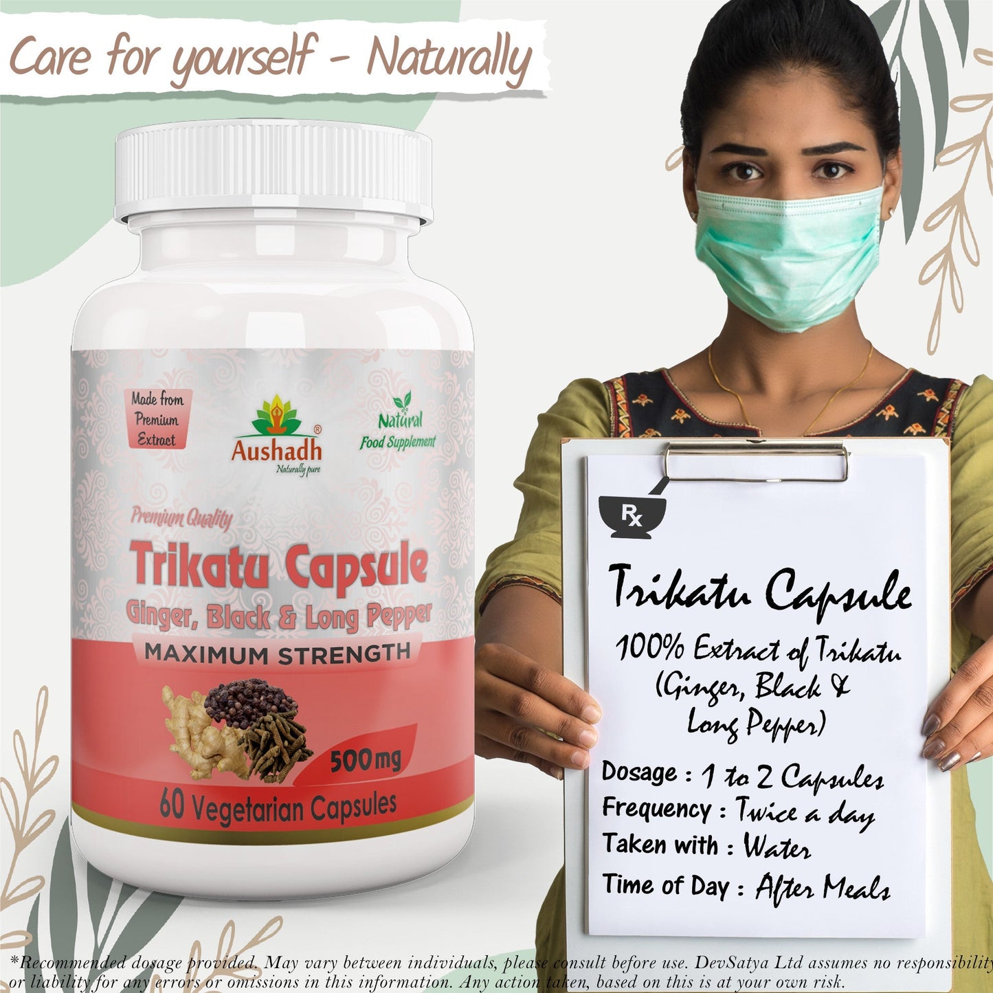 Trikatu Capsule - Herbalshire Handmade Herbal Products