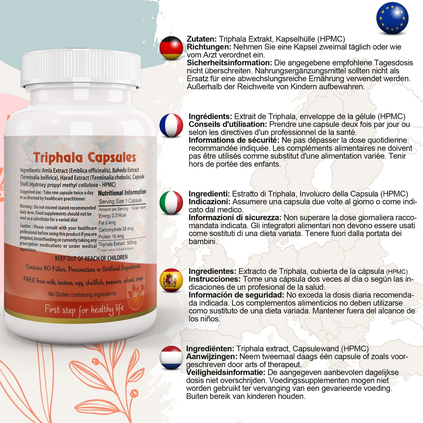 Triphala Capsule - Herbalshire Handmade Herbal Products
