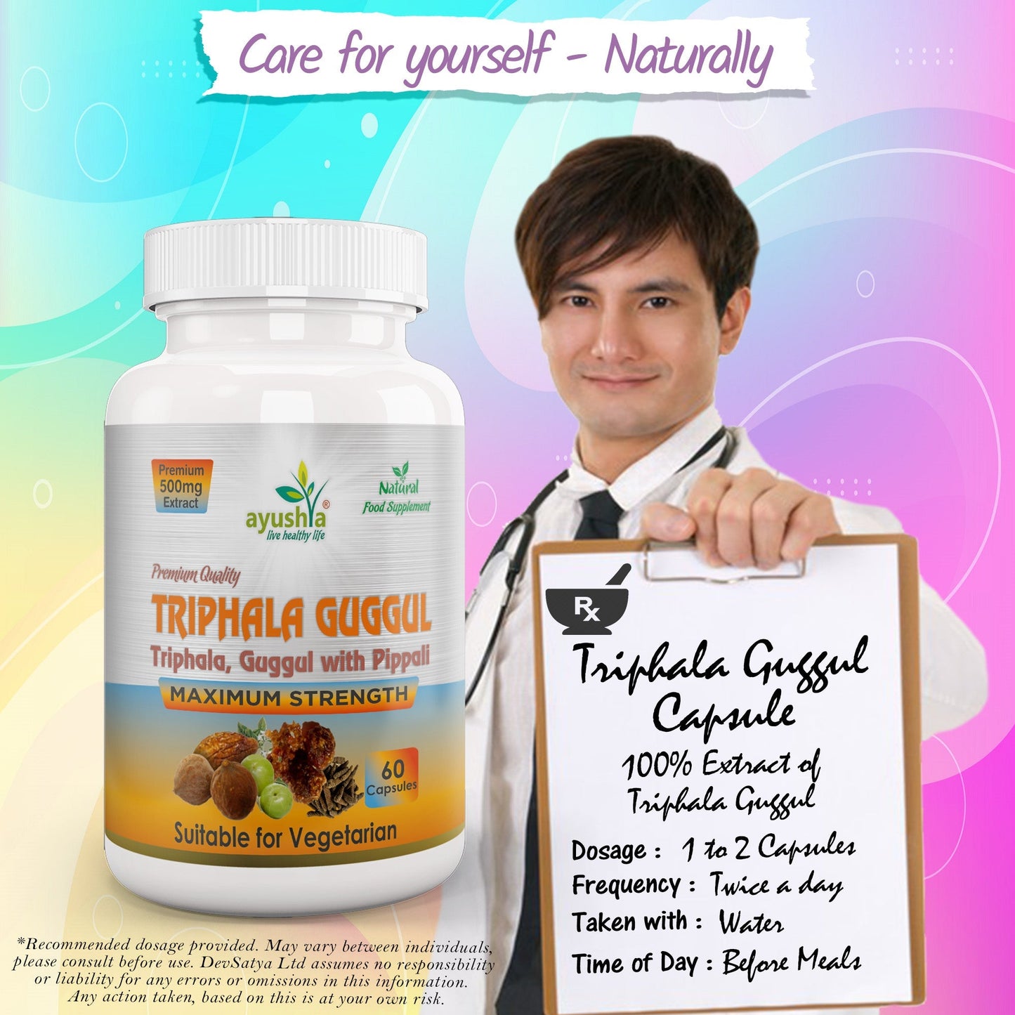 Triphala Guggul Capsule - Herbalshire Handmade Herbal Products