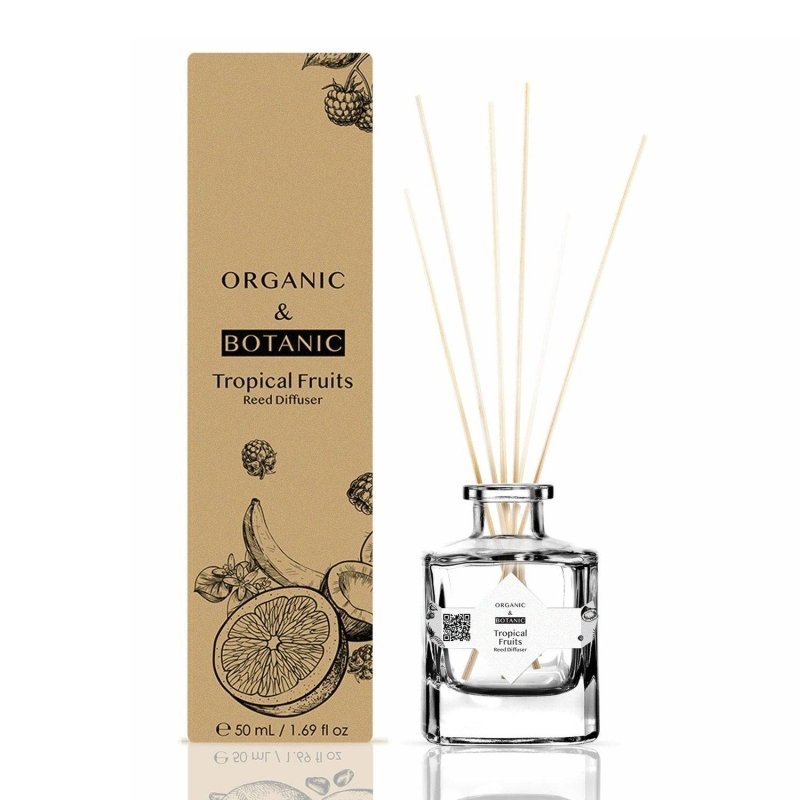 Tropical Fruits Reed Diffuser 50ml - Herbalshire Handmade Herbal Products