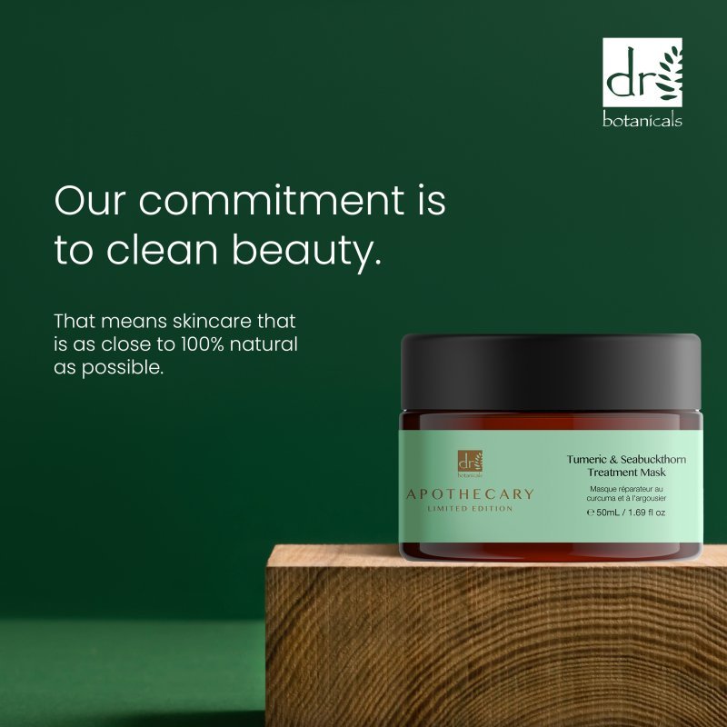 Tumeric & Seabuckthorn Treatment Mask 50ml - Herbalshire Handmade Herbal Products