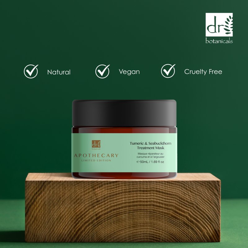 Tumeric & Seabuckthorn Treatment Mask 50ml - Herbalshire Handmade Herbal Products