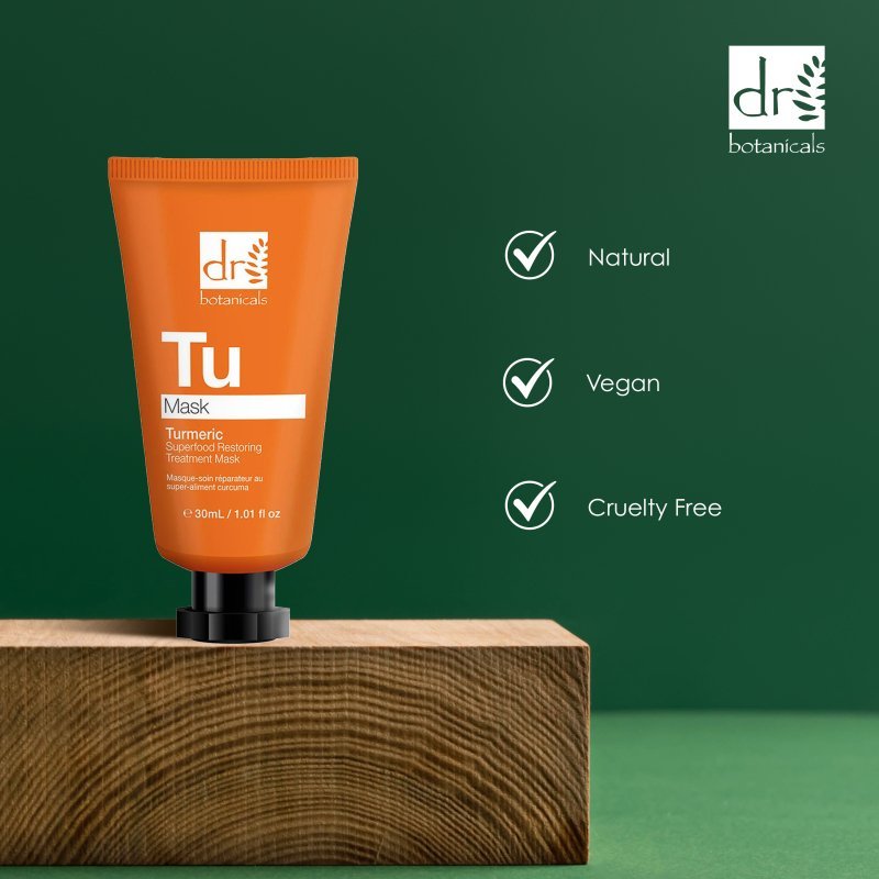 Turmeric Superfood Restoring Treatment Mask 30ml - Herbalshire Handmade Herbal Products