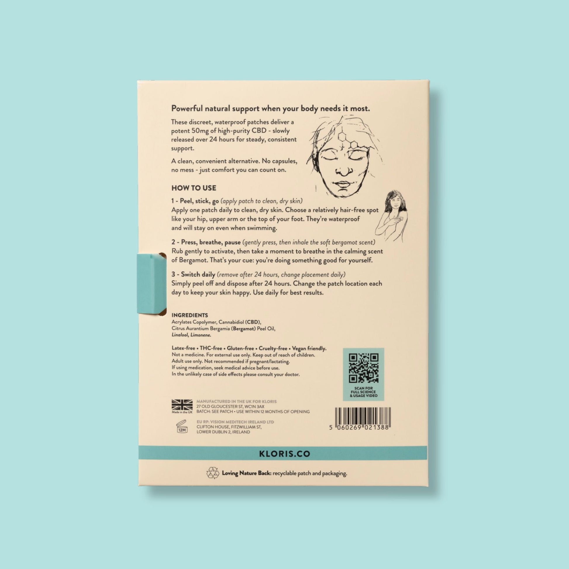 Ultra CBD Patches (50mg CBD) - Herbalshire Handmade Herbal Products