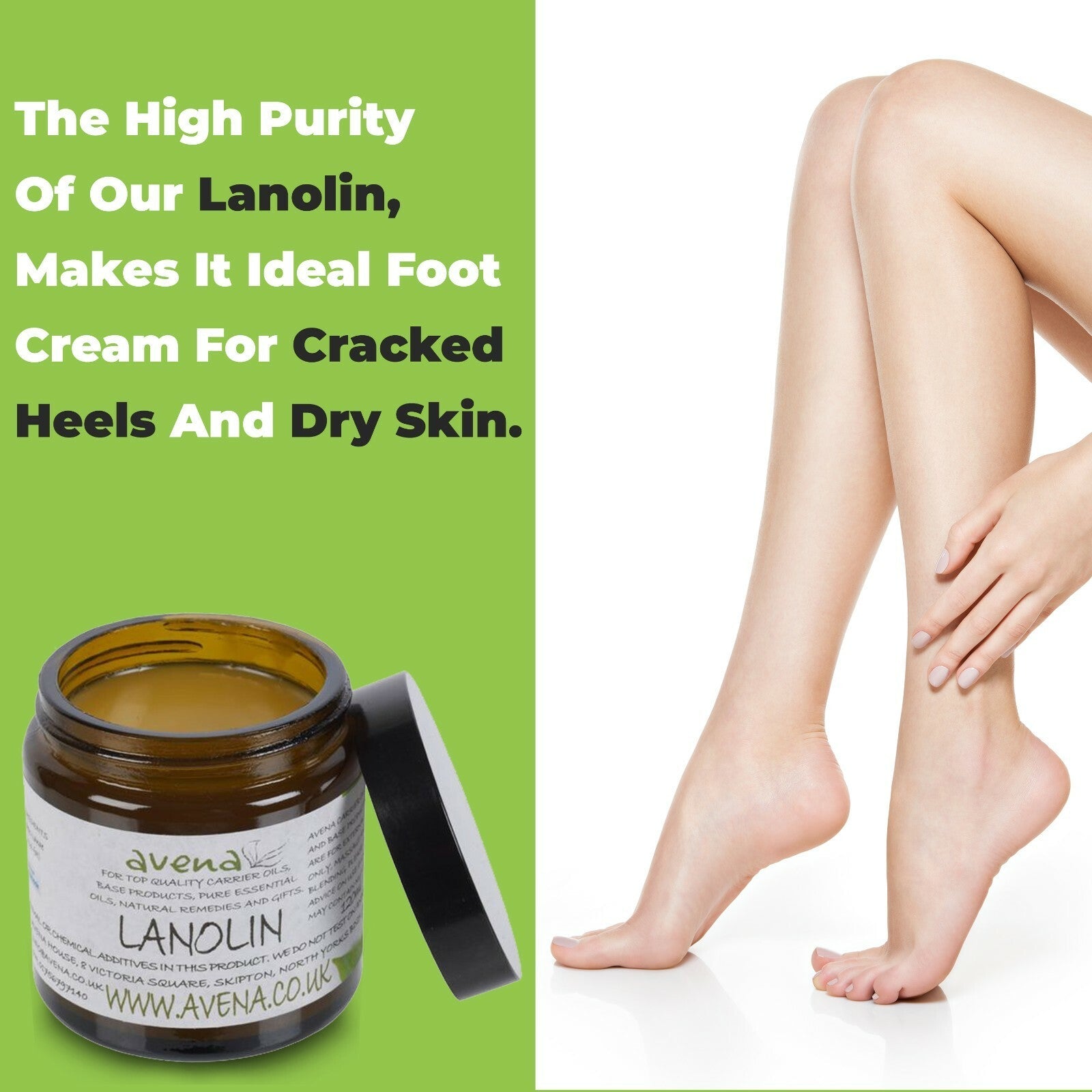 Ultra - Pure Lanolin Cream Balm Pharmaceutical Grade Moisturiser Dry Cracked Skin - Herbalshire Handmade Herbal Products