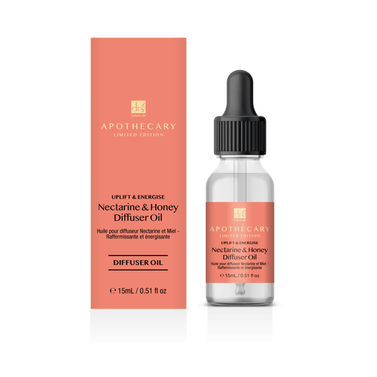 Uplift & Energise Nectarine & Honey Diffuser Oil 15ml - Herbalshire Handmade Herbal Products