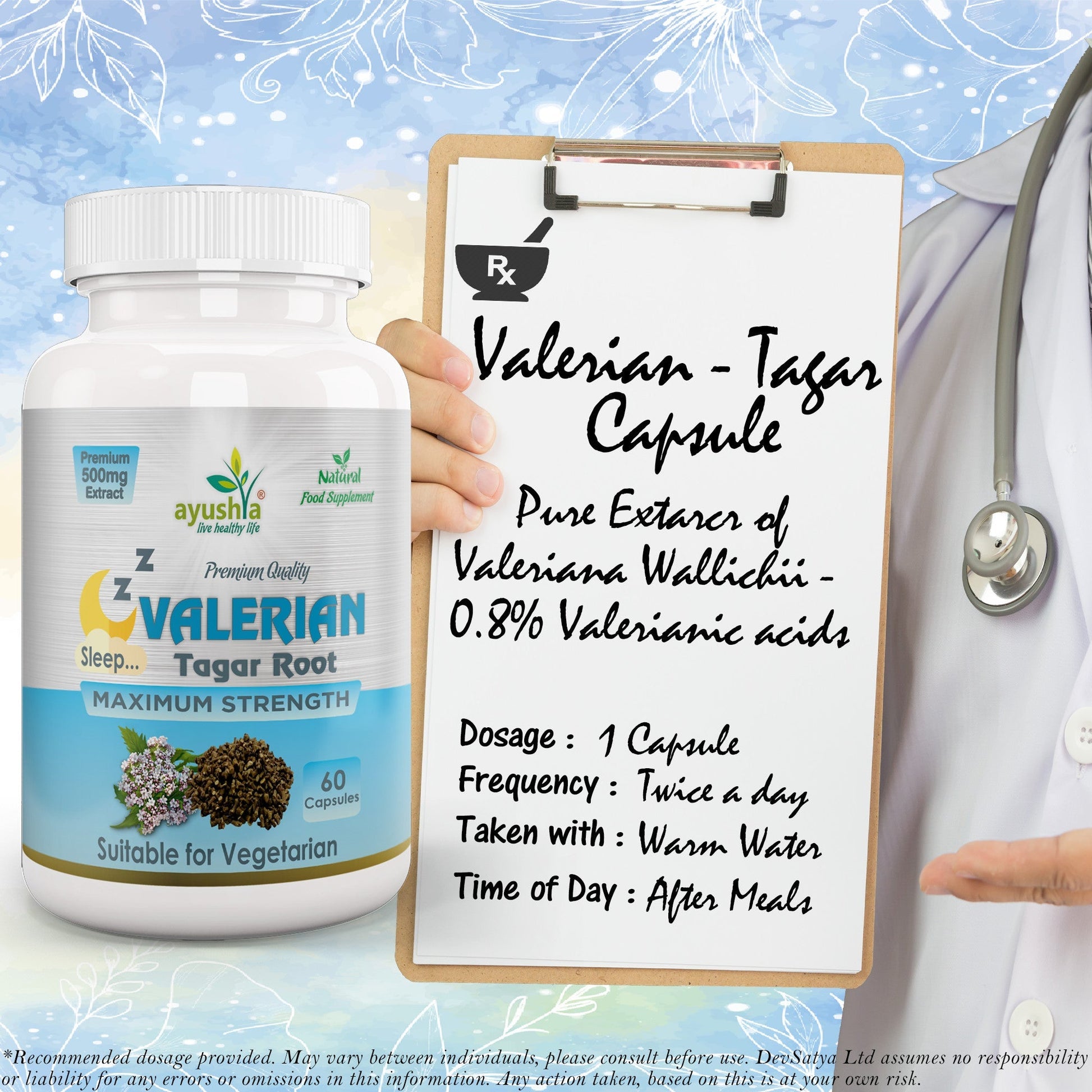 Valerian Root Capsule - Herbalshire Handmade Herbal Products