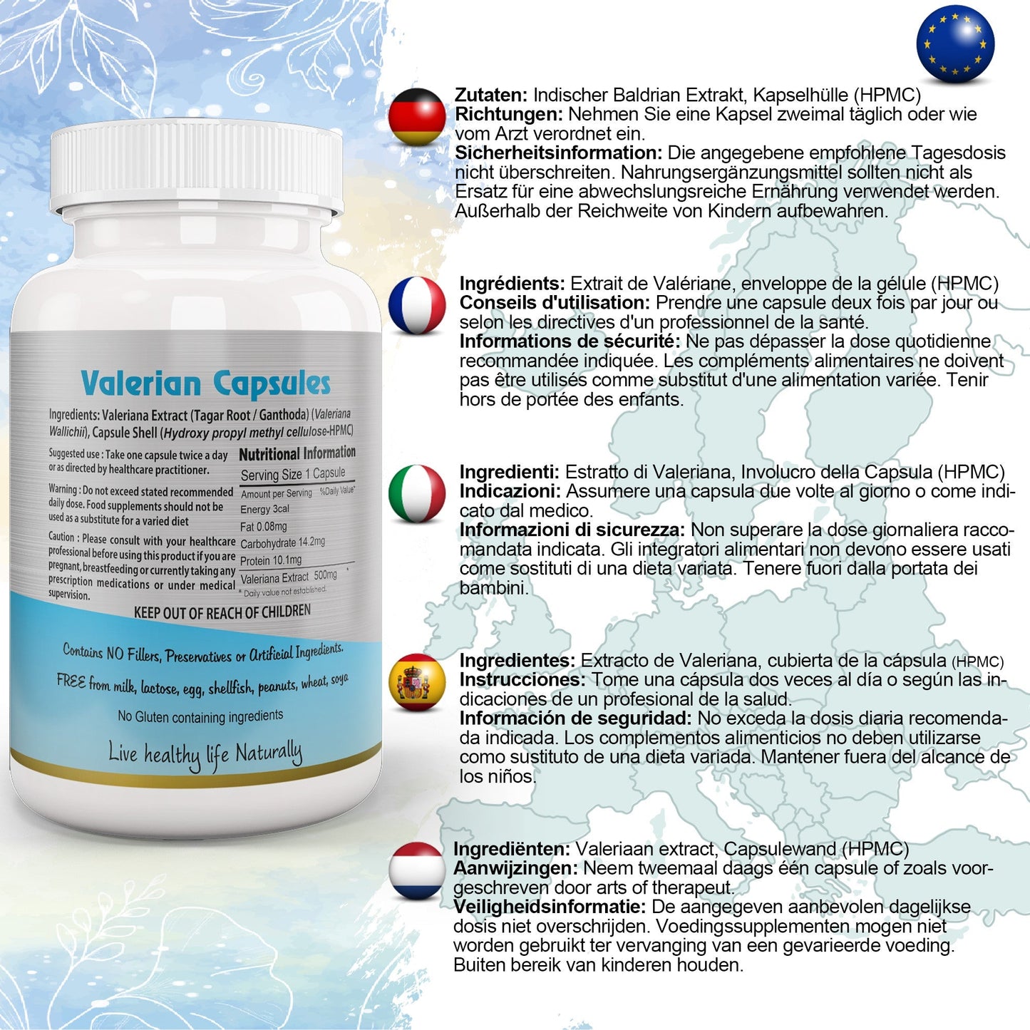 Valerian Root Capsule - Herbalshire Handmade Herbal Products