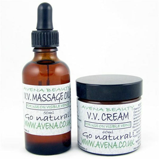Varicose Veins - Calendula - Herbal Relief - Twin Pack Oil 50ml & Balm 60ml - Herbalshire Handmade Herbal Products