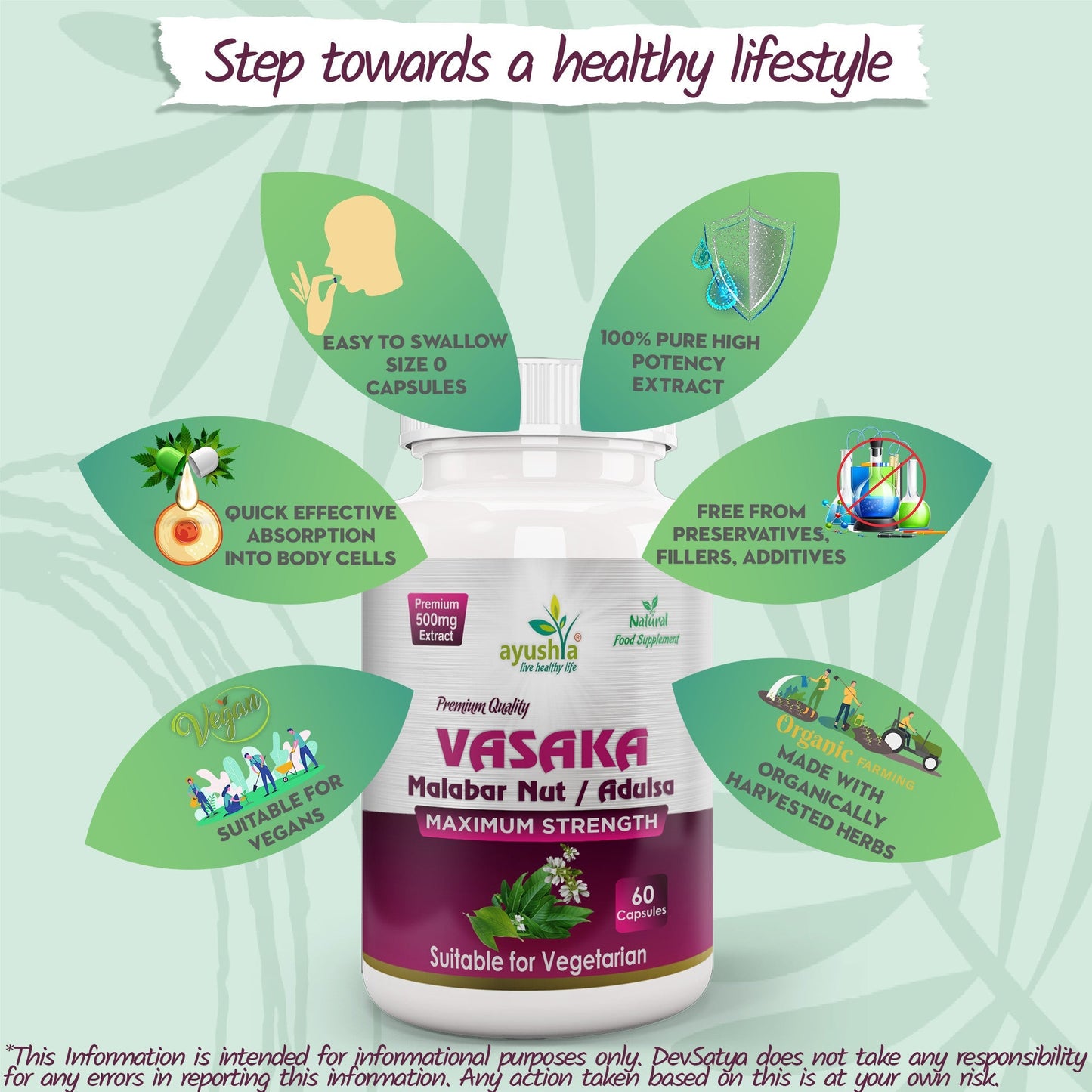 Vasaka (Adulsa) Capsule - Herbalshire Handmade Herbal Products