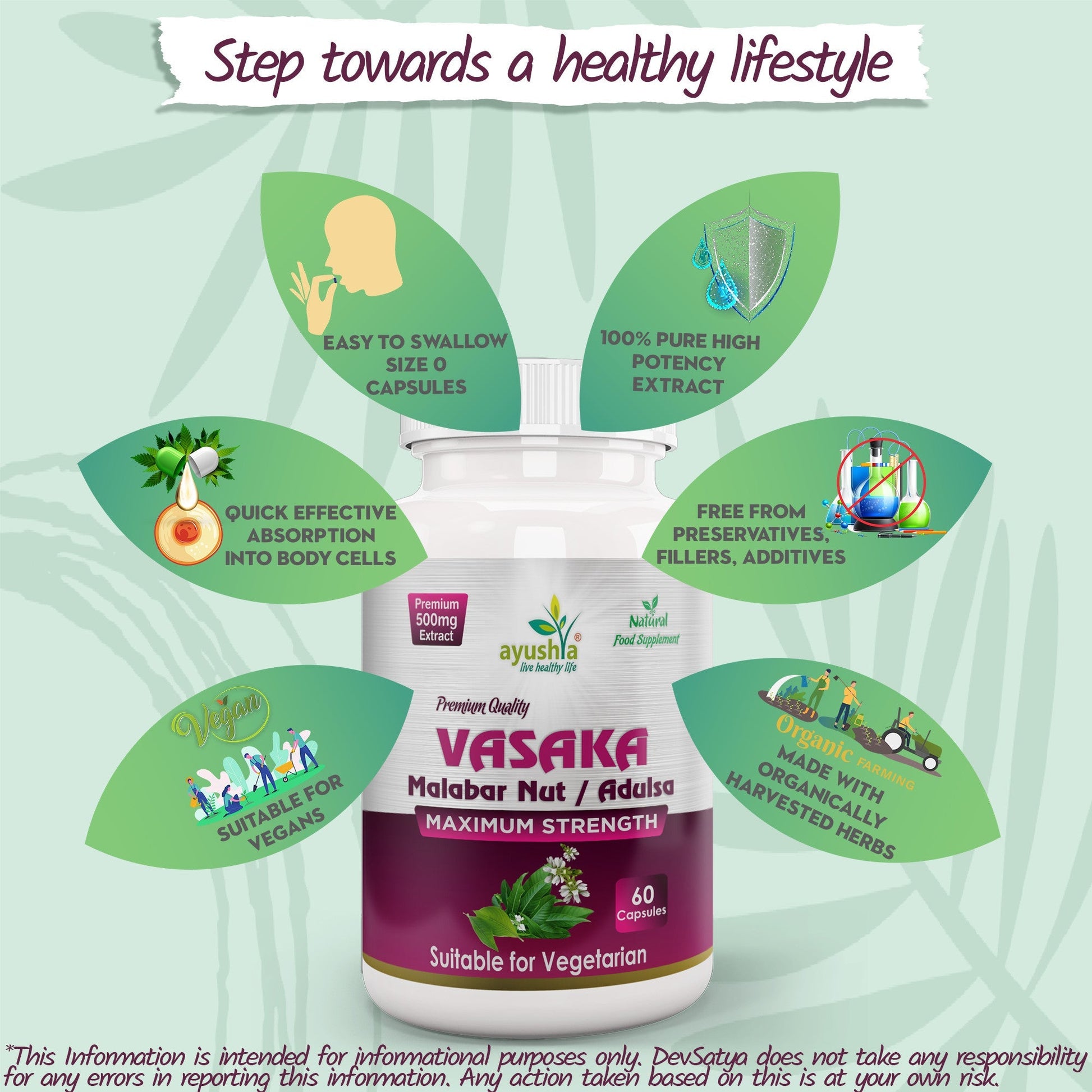 Vasaka (Adulsa) Capsule - Herbalshire Handmade Herbal Products