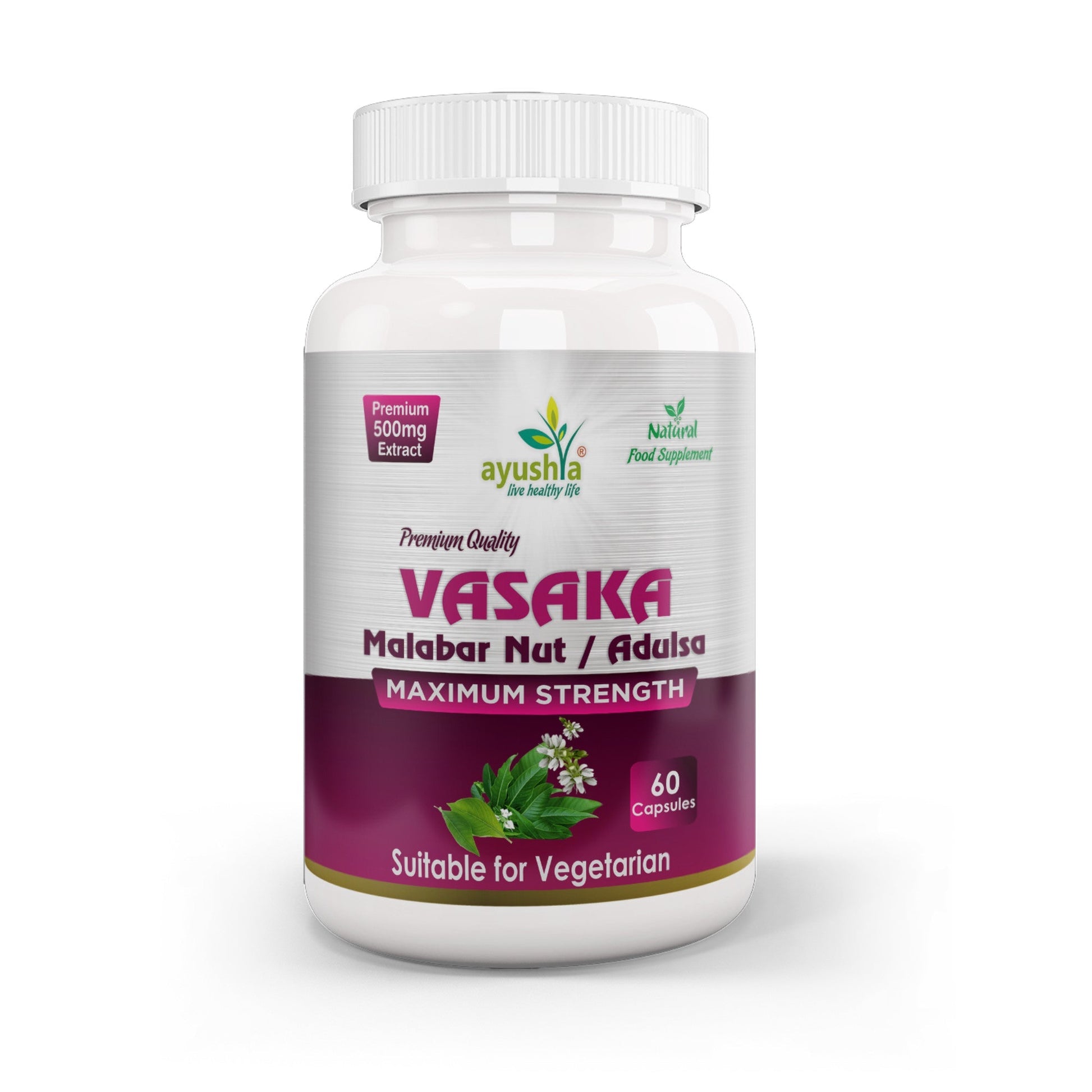 Vasaka (Adulsa) Capsule - Herbalshire Handmade Herbal Products