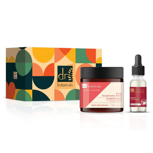 Vegan Collagen Eye Serum & Berry Overnight Moisturiser - Herbalshire Handmade Herbal Products