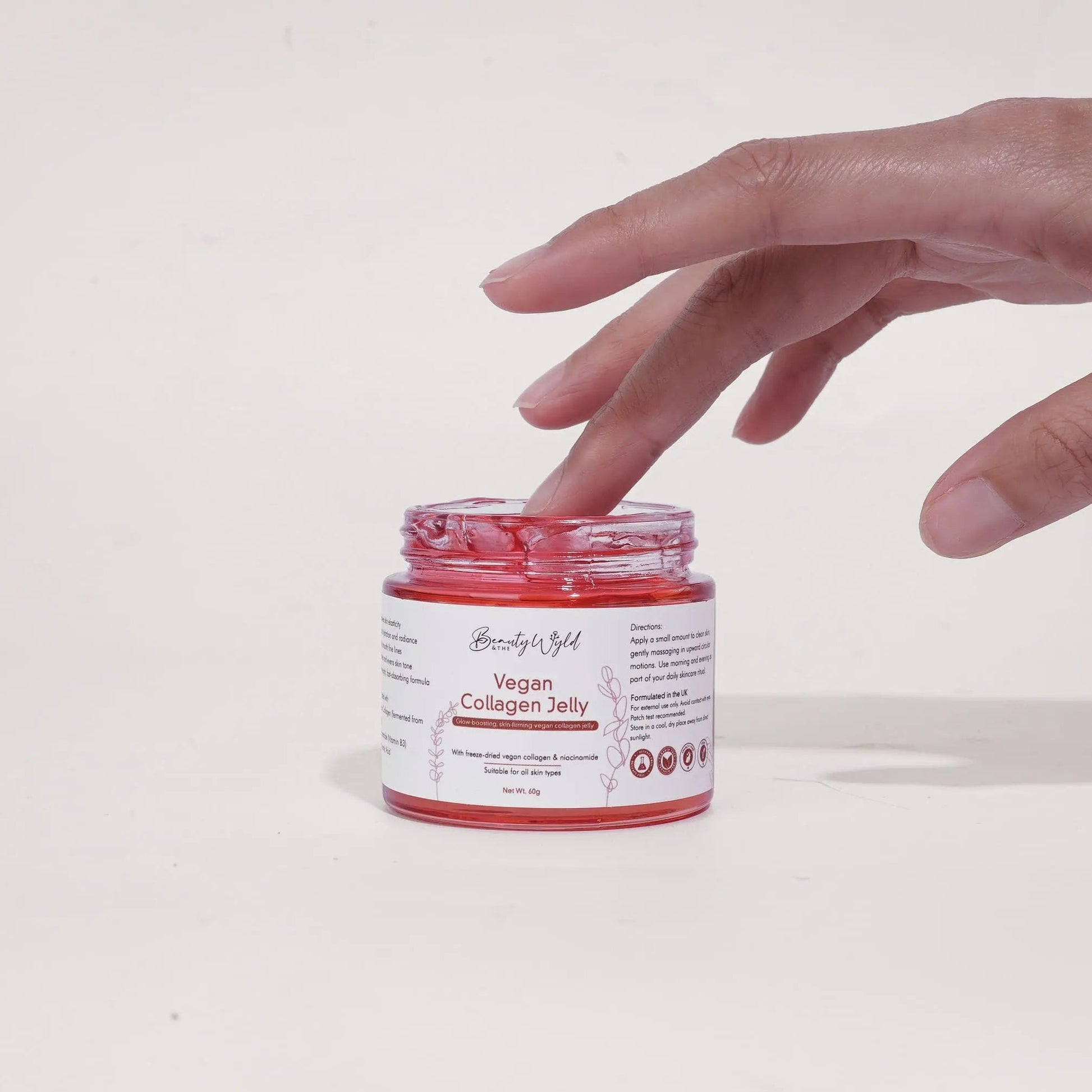 Vegan Collagen Jelly Cream – Bioidentical Daily Moisturiser for Firm, Dewy Skin | Plant - Based Skincare - Herbalshire Handmade Herbal Products