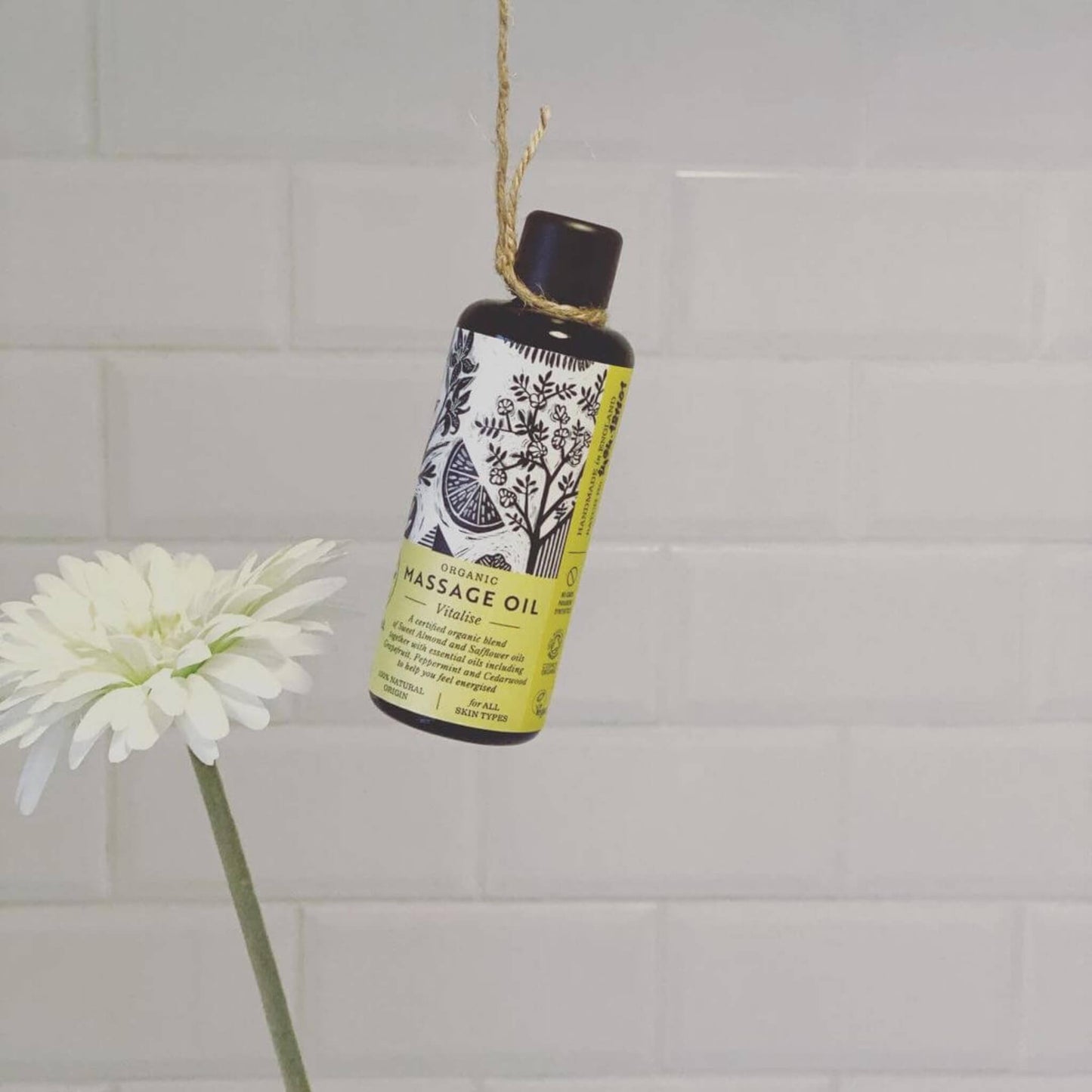 Vitalise Organic Massage Oil - Herbalshire Handmade Herbal Products