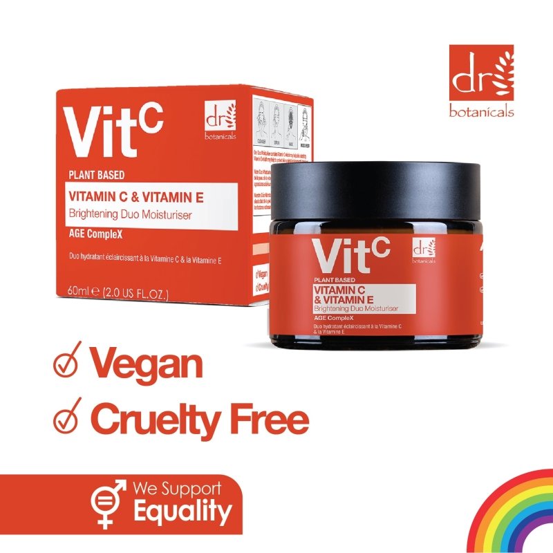 Vitamin C 1% & Vitamin E Brightening Duo Moisturiser 60ml - Herbalshire Handmade Herbal Products
