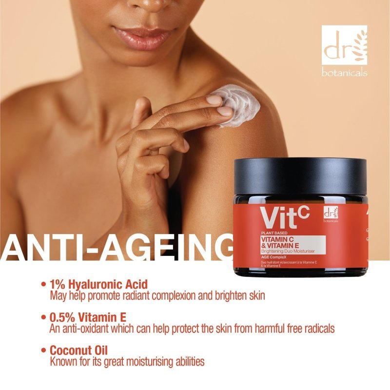 Vitamin C 1% & Vitamin E Brightening Duo Moisturiser 60ml - Herbalshire Handmade Herbal Products