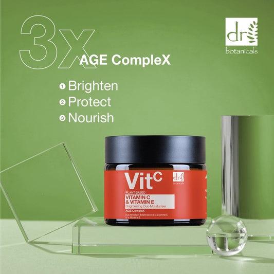 Vitamin C 1% & Vitamin E Brightening Duo Moisturiser 60ml - Herbalshire Handmade Herbal Products