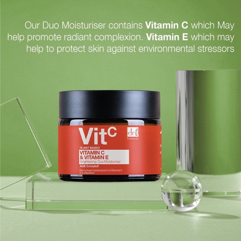Vitamin C 1% & Vitamin E Brightening Duo Moisturiser 60ml - Herbalshire Handmade Herbal Products