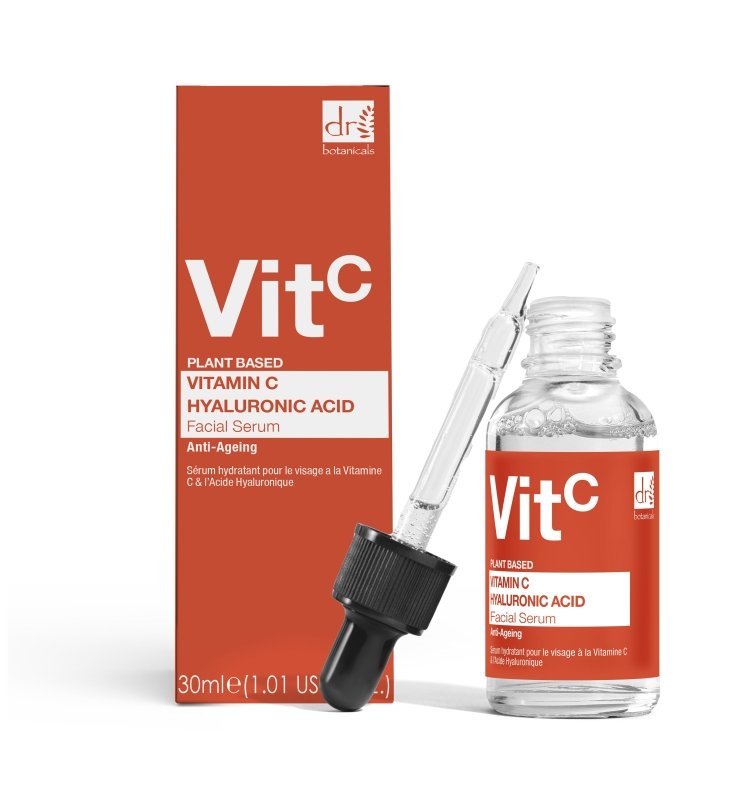 Vitamin C 5% & Hyaluronic Acid 2% Hydrating Facial Serum 30ml - Herbalshire Handmade Herbal Products