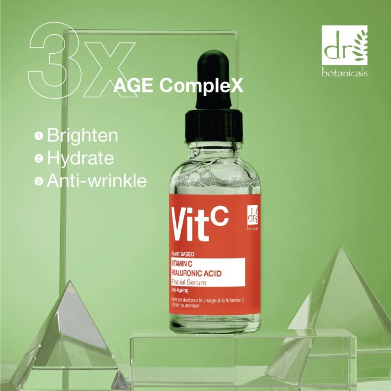 Vitamin C 5% & Hyaluronic Acid 2% Hydrating Facial Serum 30ml - Herbalshire Handmade Herbal Products