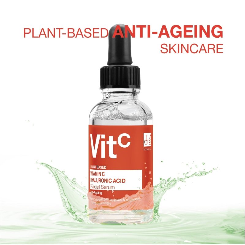 Vitamin C 5% & Hyaluronic Acid 2% Hydrating Facial Serum 30ml - Herbalshire Handmade Herbal Products