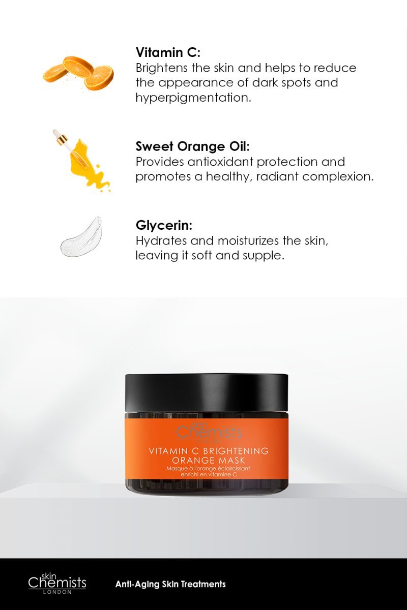 Vitamin C Brightening Orange Mask 50ml - Herbalshire Handmade Herbal Products
