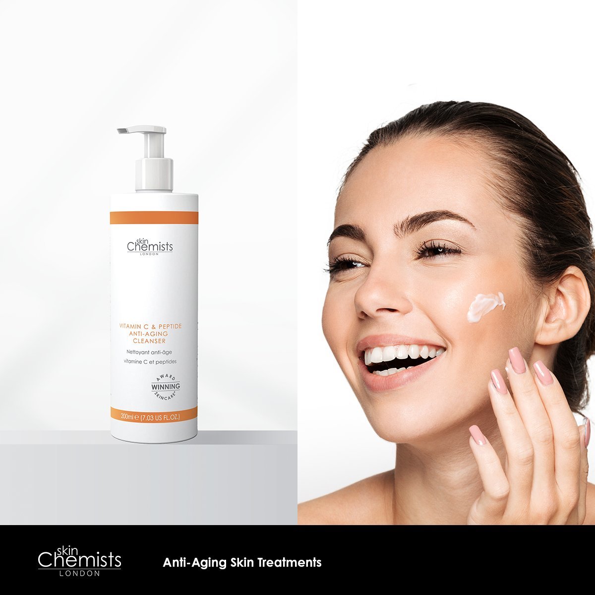 Vitamin C & Peptide Cleanser 200ml - Herbalshire Handmade Herbal Products
