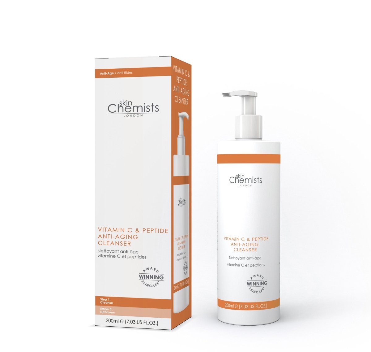 Vitamin C & Peptide Cleanser 200ml - Herbalshire Handmade Herbal Products