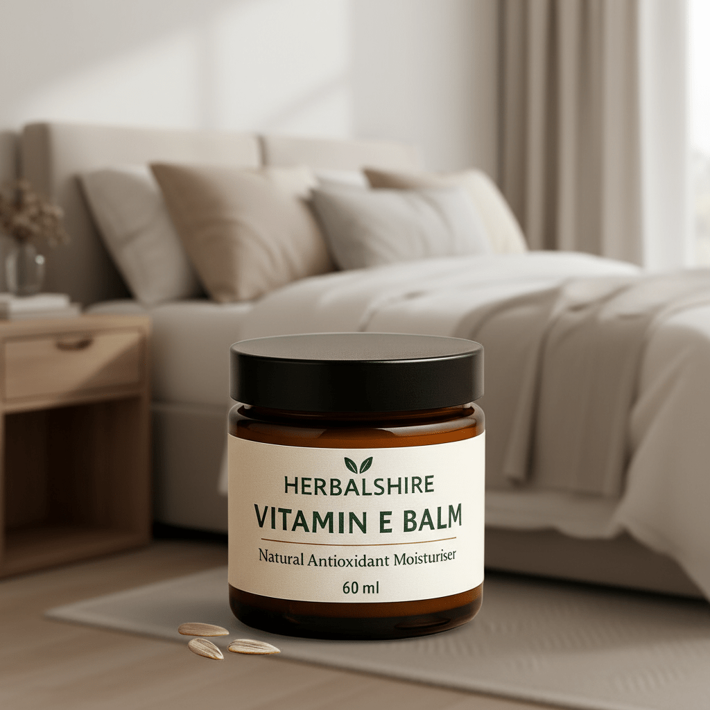 Vitamin E Balm Natural Antioxidant Moisturiser for Face, Body & Hands | Handmade in Yorkshire by Herbalshire - Herbalshire Handmade Herbal Products