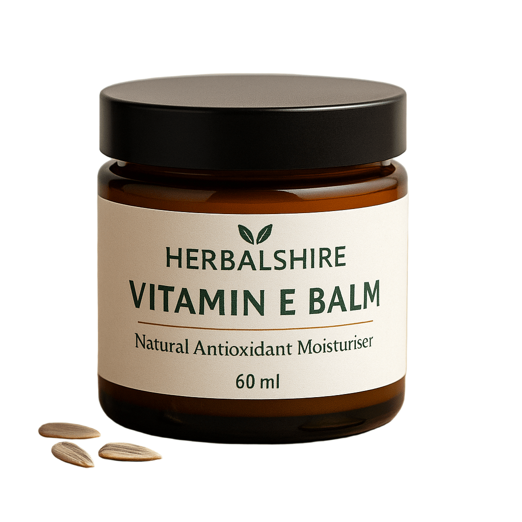 Vitamin E Balm Natural Antioxidant Moisturiser for Face, Body & Hands | Handmade in Yorkshire by Herbalshire - Herbalshire Handmade Herbal Products