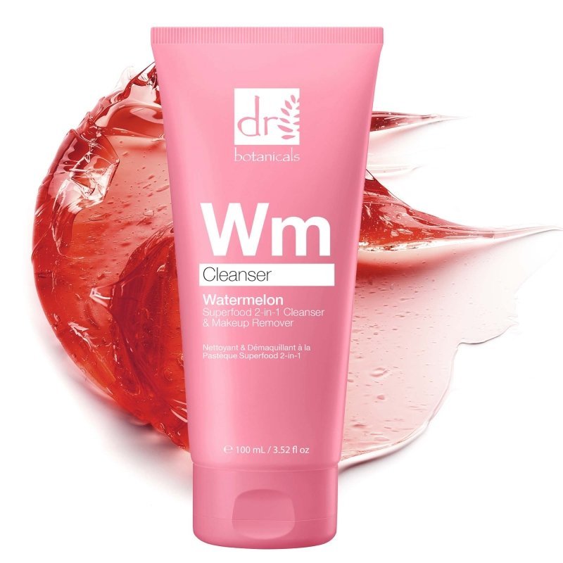Watermelon Superfood 2 - In - 1 Cleanser & Makeup Remover 100ml - Herbalshire Handmade Herbal Products