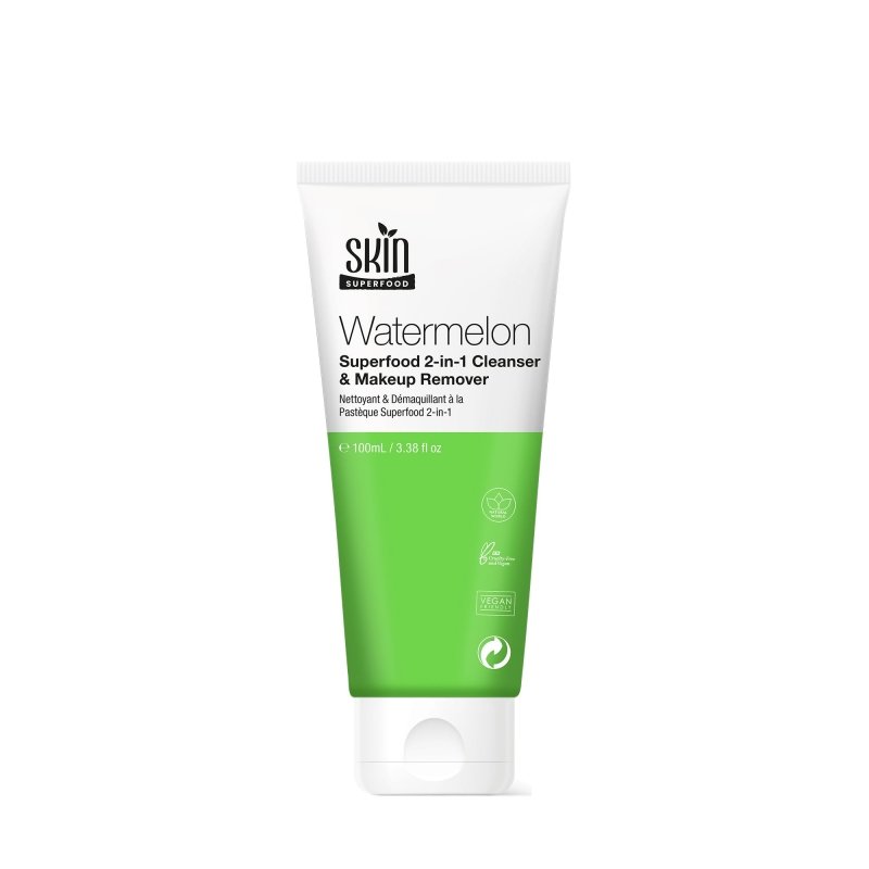 Watermelon Superfood 2 - in - 1 Cleanser & Makeup Remover 100ml - Herbalshire Handmade Herbal Products