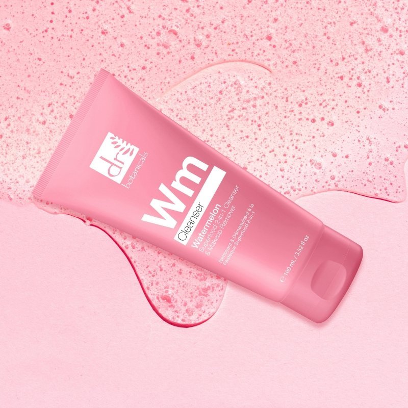 Watermelon Superfood 2 - In - 1 Cleanser & Makeup Remover 100ml - Herbalshire Handmade Herbal Products