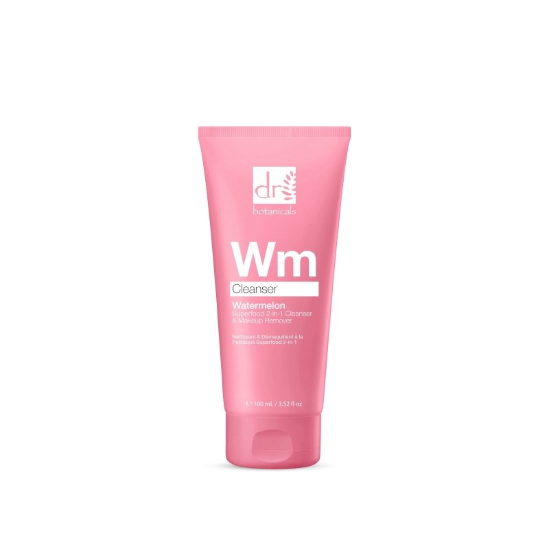 Watermelon Superfood 2 - In - 1 Cleanser & Makeup Remover 100ml - Herbalshire Handmade Herbal Products