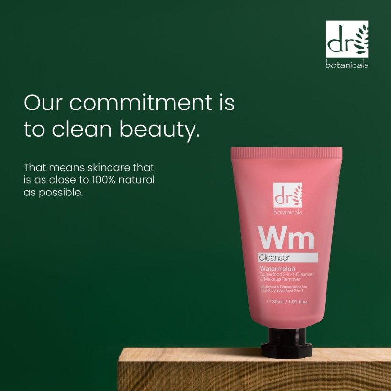 Watermelon Superfood 2 - In - 1 Cleanser & Makeup Remover 30ml - Herbalshire Handmade Herbal Products