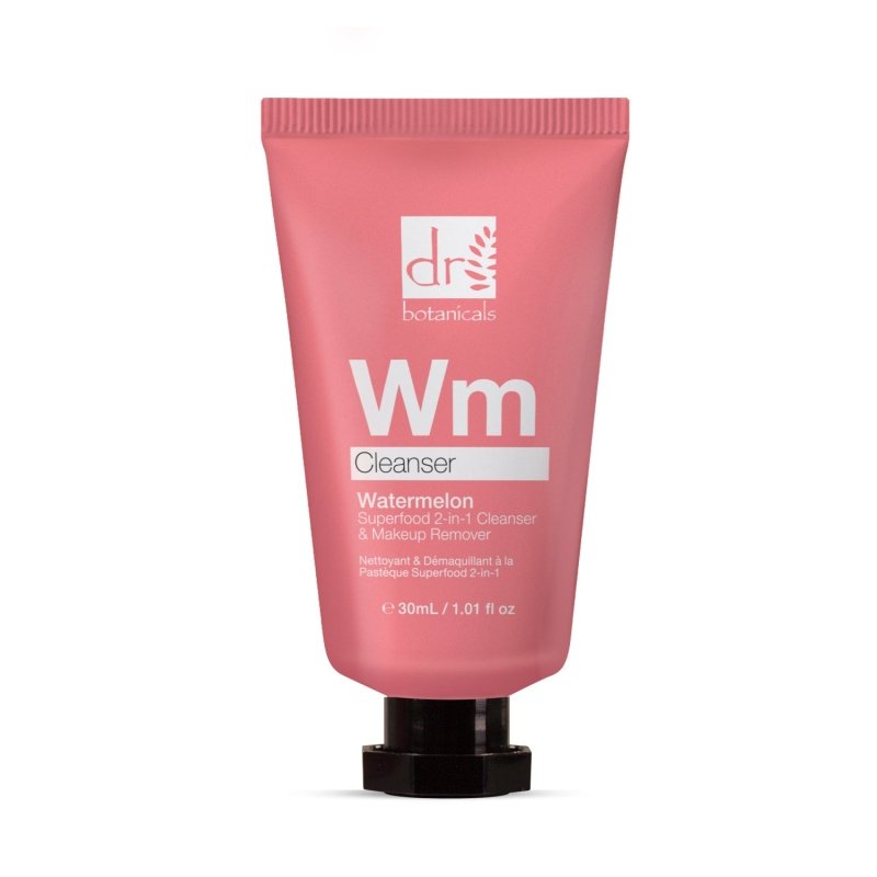 Watermelon Superfood 2 - In - 1 Cleanser & Makeup Remover 30ml - Herbalshire Handmade Herbal Products