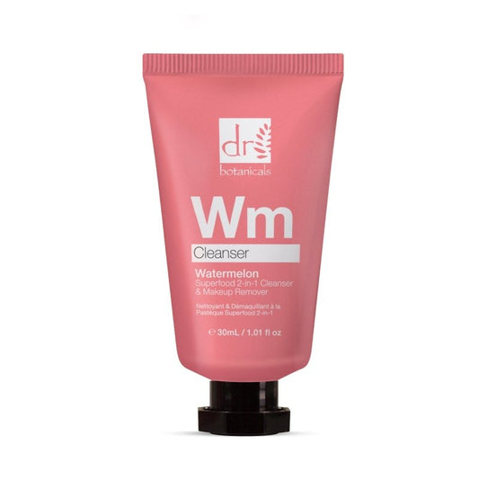 Watermelon Superfood 2 - In - 1 Cleanser & Makeup Remover 30ml - Herbalshire Handmade Herbal Products