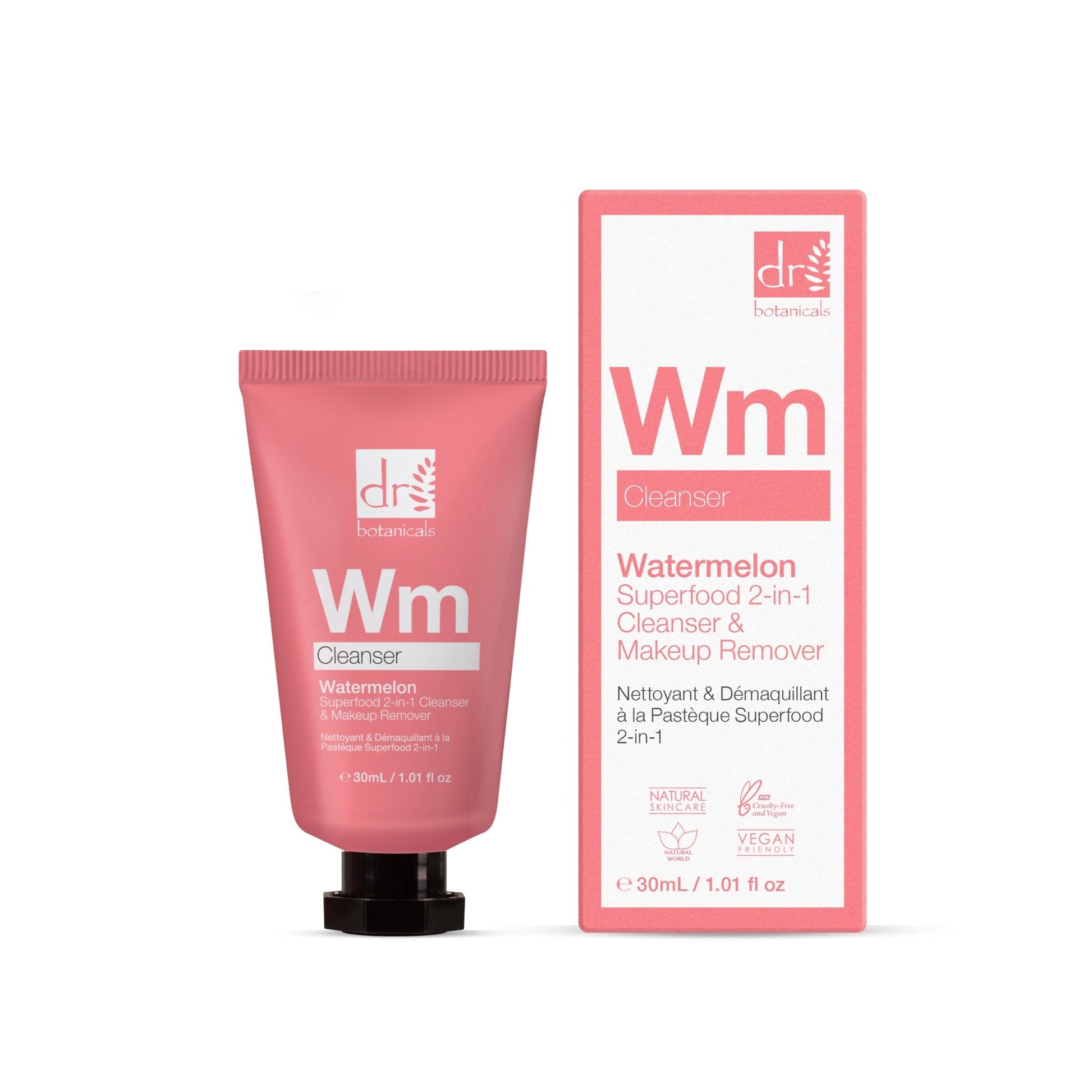 Watermelon Superfood 2 - in - 1 Cleanser & Makeup Remover Trio - Herbalshire Handmade Herbal Products