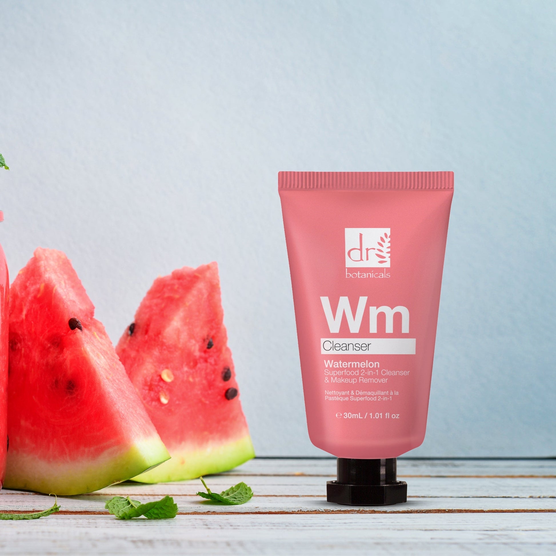 Watermelon Superfood 2 - in - 1 Cleanser & Makeup Remover Trio - Herbalshire Handmade Herbal Products