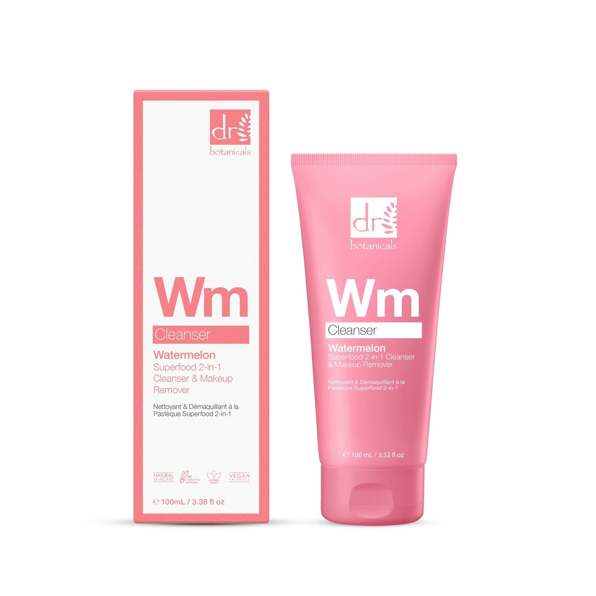 Watermelon Superfood 2 - in - 1 Cleanser & Makeup Remover Trio - Herbalshire Handmade Herbal Products