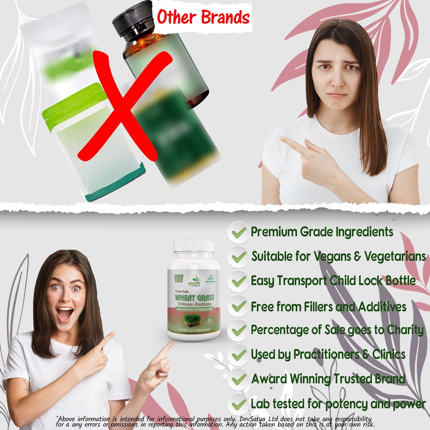 Wheat Grass Capsule - Herbalshire Handmade Herbal Products